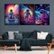 3 Pack DIY Diamond Painting Kits for Adults,5D Large Diamond Art Painting,Full Diamond Crystal Rhinestone Arts and Crafts,Gem Art Moon Painting with Diamond Home Wall Decor (Galaxy 9.8x13.8 inch)